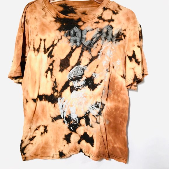 Vintage Other - ACDC Custom Acid Wash Shirt Tie Dye Vintage Small